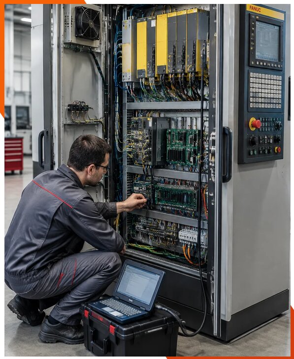 Ремонт систем ЧПУ FANUC промышленных станков в Красном Сулине